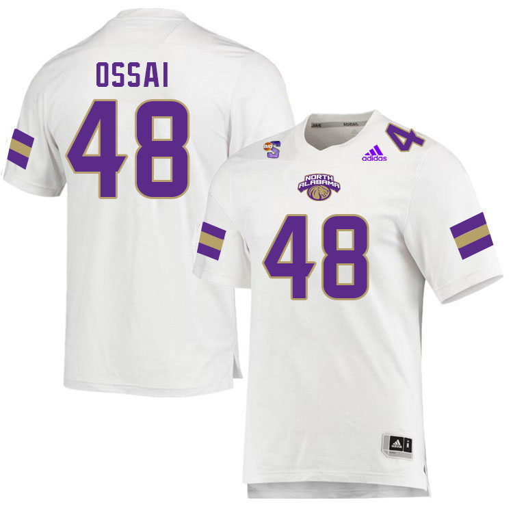 Men-Youth #48 Philip Ossai North Alabama Lions 2023 College Football Jerseys Stitched-White